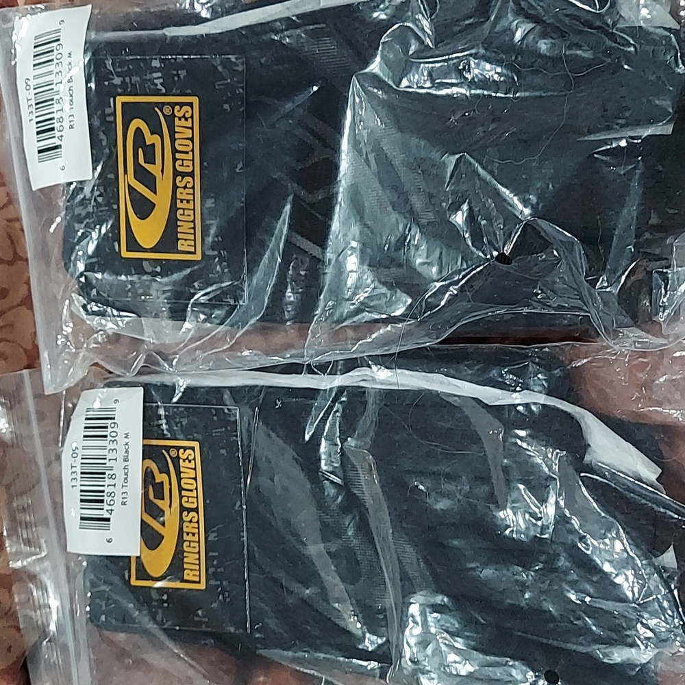 2 pairs RINGERS R133 Touchscreen-compatible synthetic leather safety gloves sz M